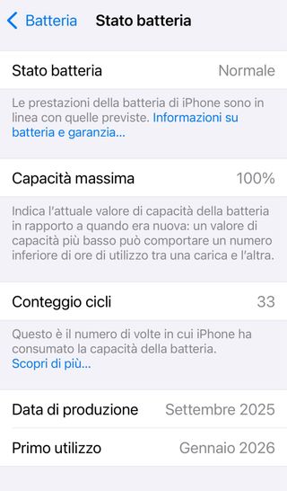 Iphone 16e 128 gb 100% batteria