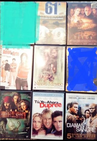 DVDs peliculaa éxitos mundiales