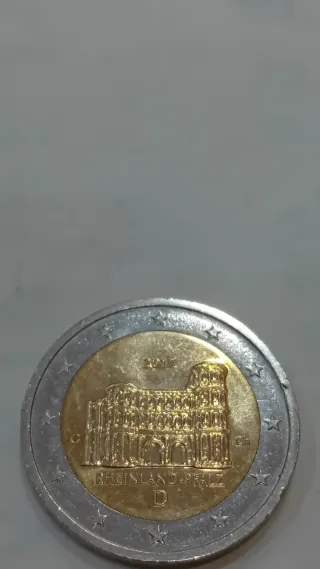 Moneta 2 Euro Tedesca Errore Conio