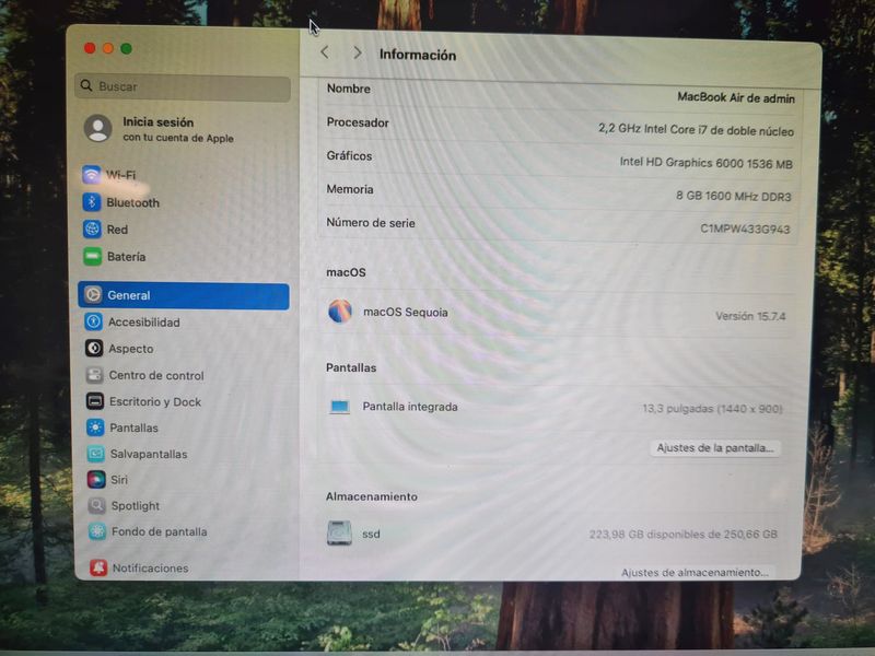 MacBook Air I7 8GB RAM 512GB SSD Portátil APPLE afbeelding 6