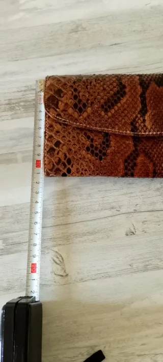 Cartera grande de piel vintage