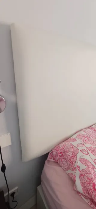 Cabecero polipiel blanco 70x180