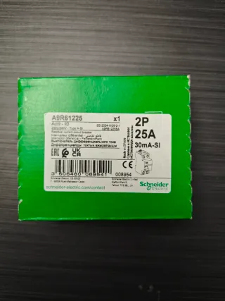 Diferencial Schneider A9R61225 2P 25A 30mA-SI