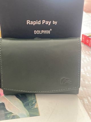 Carteras de piel Dolphin con chip