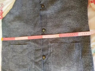 Abrigo gris primavera/otoño 77 cm largo x 55 ancho