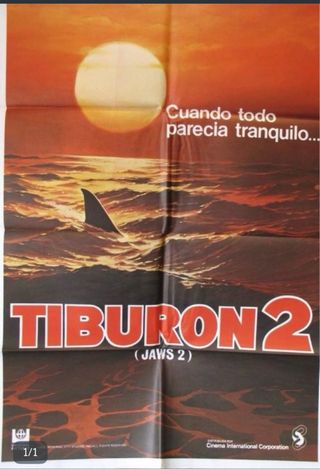 Cartel Cine Tiburón 2 (Jaws 2)