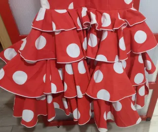 Traje Flamenca lunares rojo talla 36