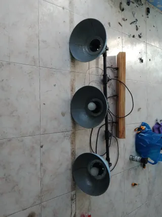 Lámpara Pescadería Vintage Industrial