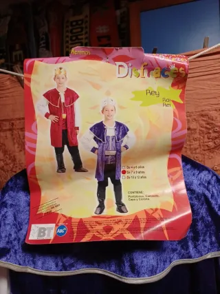 Disfraz Rey Medieval Niño Talla 7-9