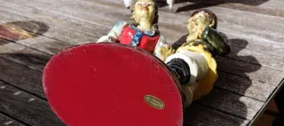 Figura pareja rusa porcelana Lucavalli 70s