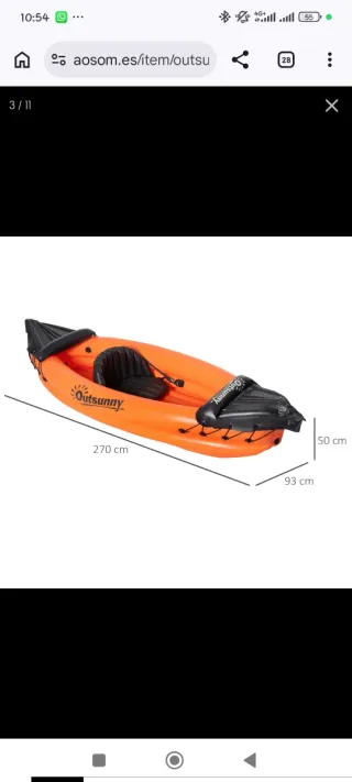 Kayak hinchable