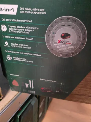 Parkside 20V Cordless Multi-Tool 3-in-1