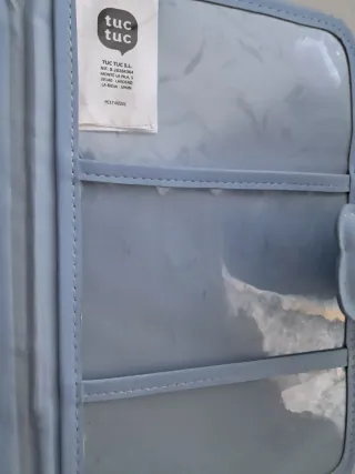 Portadocumentos Tuc-tuc bebé azul