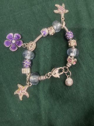 Pulsera Pandora Corazón y Cierre Plata