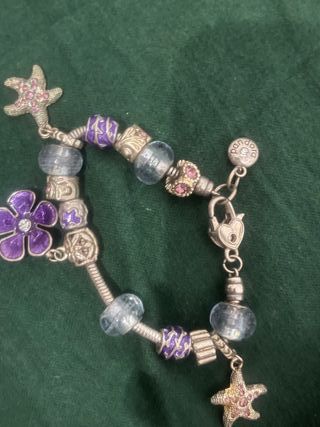 Pulsera Pandora Corazón y Cierre Plata