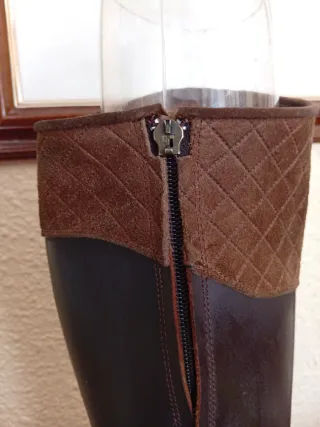 Botas Valverde del Camino Cuero Marrón romería