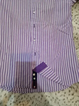 Camisa 7camichie Rayas Morado Talla L