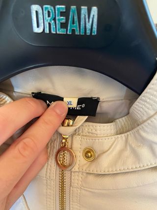 Giacca finta pelle donna Me & Me beige