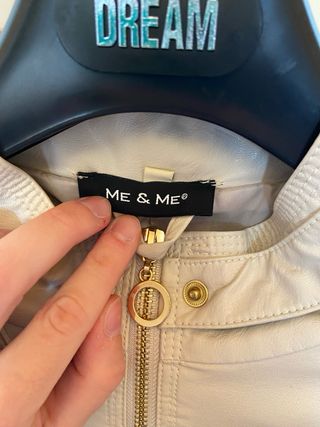Giacca finta pelle donna Me & Me beige