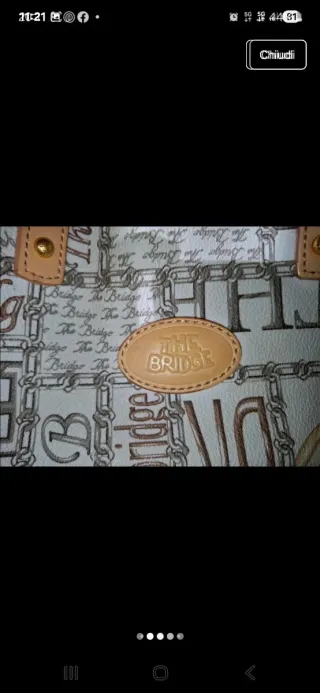 Bauletto The Bridge Beige/Bianco