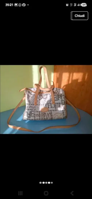 Bauletto The Bridge Beige/Bianco