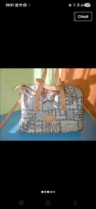 Bauletto The Bridge Beige/Bianco