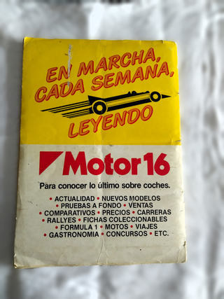 Álbum Coches Motor 16 1986 Completo