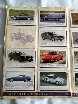 Álbum Coches Motor 16 1986 Completo