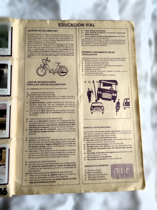 Álbum Coches Motor 16 1986 Completo