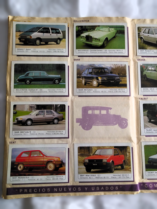 Álbum Coches Motor 16 1986 Completo