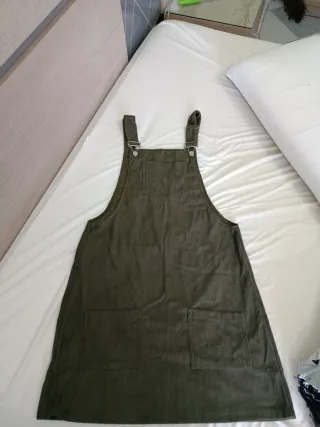 Vestido Peto Mujer Verde Oliva