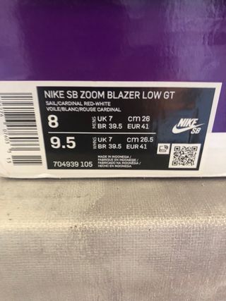 Nike SB Beige/Rojo Talla 41