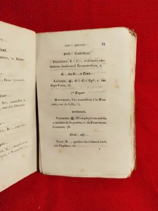 1850. Masonería. Calendario G.O. de Francia.