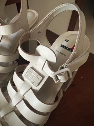 Sandalias Tommy Hilfiger Blancas Talla 38