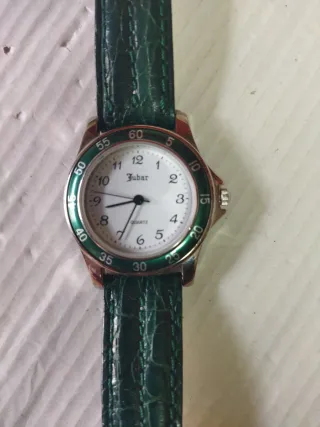 Reloj de mujer Jubar cuarzo dorado y verde