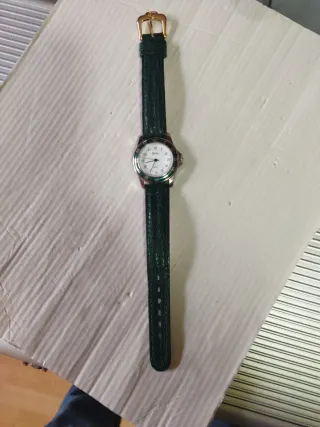 Reloj de mujer Jubar cuarzo dorado y verde