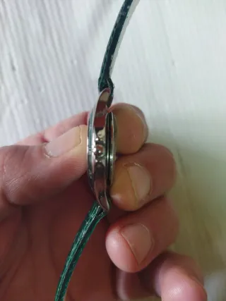 Reloj de mujer Jubar cuarzo dorado y verde