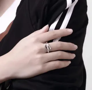 Anillo Plata 925 Diseño Moderno