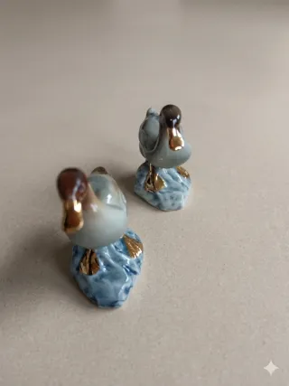 Coppia statuette porcellana Capodimonte vintage