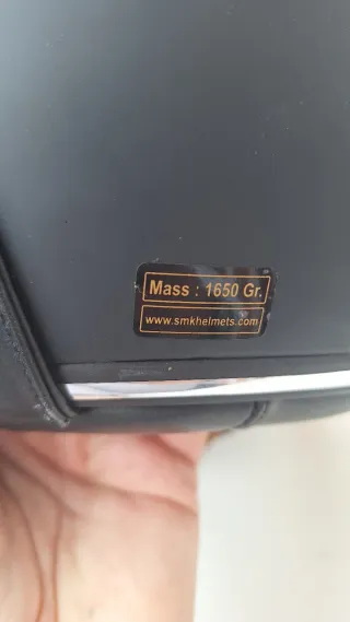 Casco de moto integral gris