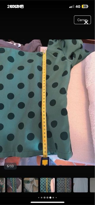 Traje Flamenca Verde Lunares