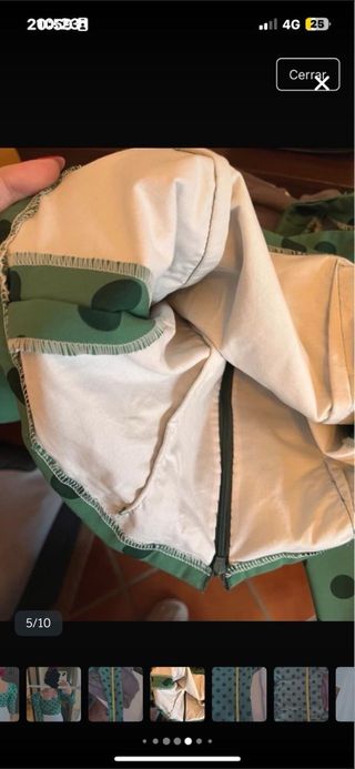 Traje Flamenca Verde Lunares