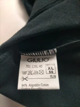 Camiseta Giulio cuello pico manga corta XL