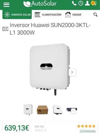 Inversor Huawei SUN2000-3KTL-L1 3000W Algo negocia