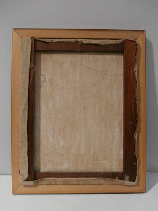 Cuadro Óleo Vintage: Carrera Caballos