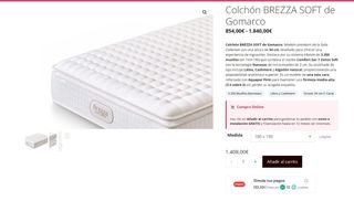 Colchón BREZZA SOFT de Gomarco NUEVO (180 cm x190)