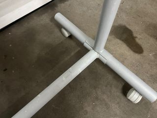 Burro Perchero aluminio con ruedas