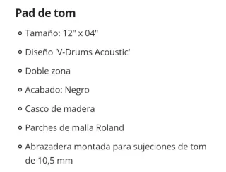 Roland V-Drums PDA120L-BK 12 Mesh Head