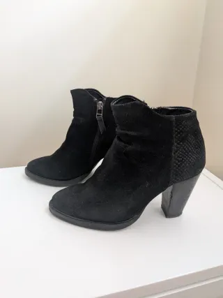 Botines piel Mango Talla 38