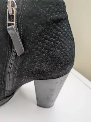 Botines piel Mango Talla 38